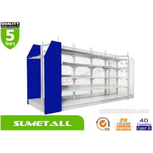 Buy cheap Mesh Grid Panels Convenience Store Shelving from wholesalers