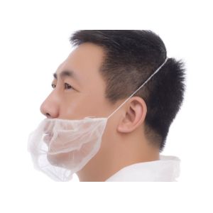 Buy cheap Breathable Anti Dust Single Elastic Nonwoven Beard Cover 10gsm from wholesalers
