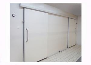 China Pu 100mm Sandwich Cold Storage Doors , Insulated Door Panels Polyurethane Core Material  cold room for sale on sale