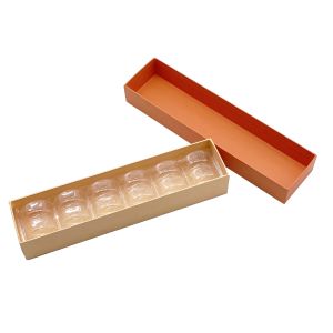 Macaron Takeaway Recyclable Kraft Paper Box Packing With Sliding Drawer