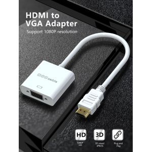 Buy cheap 0.1m Cable HDMI To VGA Adapter Male To Female For Computer Desktop Laptop PC Monitor Projector from wholesalers