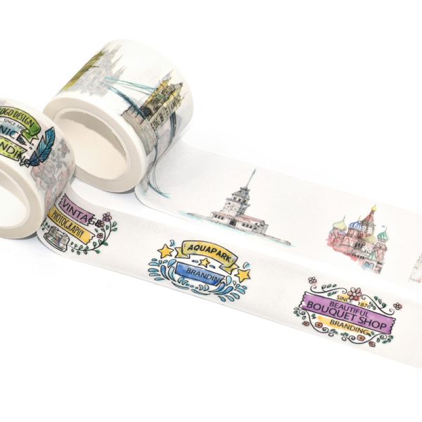 Journal Planner Sample Card Washi Tapes Waterproof Washi Paper Masking Adhesive Tape