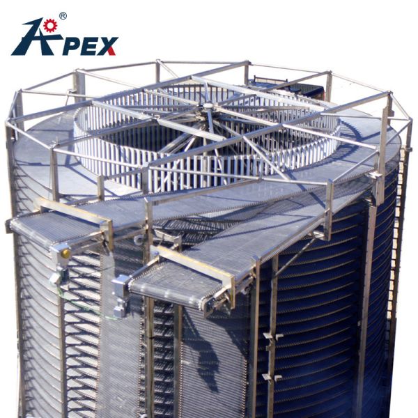 Buy cheap Long Life Low Maintenance Spiral Belt Freezer , Ss304 Vertical Cooling Conveyor For Sale from wholesalers