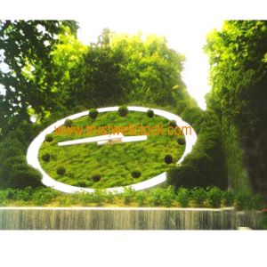 floral flower garden clock and movement mechanism motor,strong resist typhoon