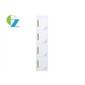 Buy cheap 4 Door Vertical Steel Office Lockers , Metal Locker Cupboard For Gym / School from wholesalers