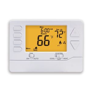 Buy cheap 2H/2C Heat Pump Electronic Room Thermostat with RC Terminal Designations and White/Blue/Green Backlight Color from wholesalers