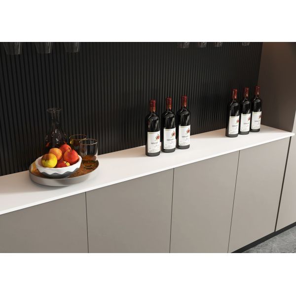 White Black Sintered Stone Slabs 800x2600mm Kitchen Countertop