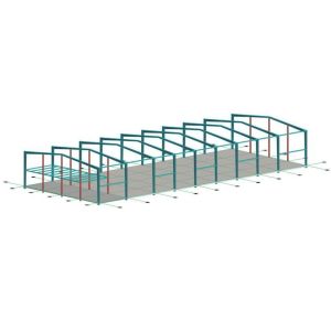 Buy cheap Customized Aluminum / PVC Windows Steel Structure Warehouse With C/Z Section Purlin from wholesalers