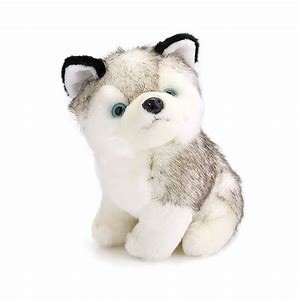 Buy cheap Adorable 18cm Lounging sitting Siberian Husky Stuffed Animal from wholesalers