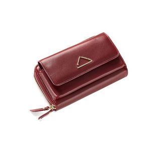 Buy cheap Solid Color Diagonal Shoulder Bag Mini Wallet With Fashion Triangle Hardware from wholesalers