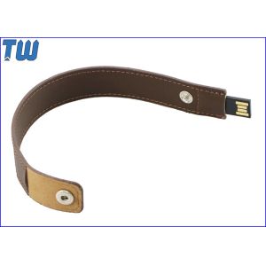 Buy cheap Pure Leather Bracelet Wristband 1GB Thumbdrive Disk Device Customized from wholesalers