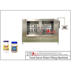 Buy cheap Linear Mayonnaise Food Sauce Paste Bottle Filling Machine 1-5L Volumetric Piston Filler from wholesalers