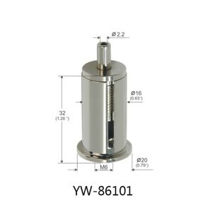 Buy cheap Customized LED Light Hanging  Cable Grippers Nickel Plated OEM YW86100 from wholesalers