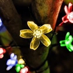 Buy cheap Flower String Lights for Bedroom Cherry Blossom String Lights 8 Modes 50 LED Solar Powered String Lights Fairy Hanging Decor from wholesalers