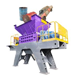 Buy cheap Double Shaft Metal Shredder with 1-10 cm Final Product Size 600×480 mm Shredder Room and 200 mm Blade Size from wholesalers