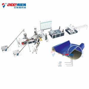 Buy cheap Trapezoidal UPVC PVC Wave Roofing Tile Making Machine from wholesalers