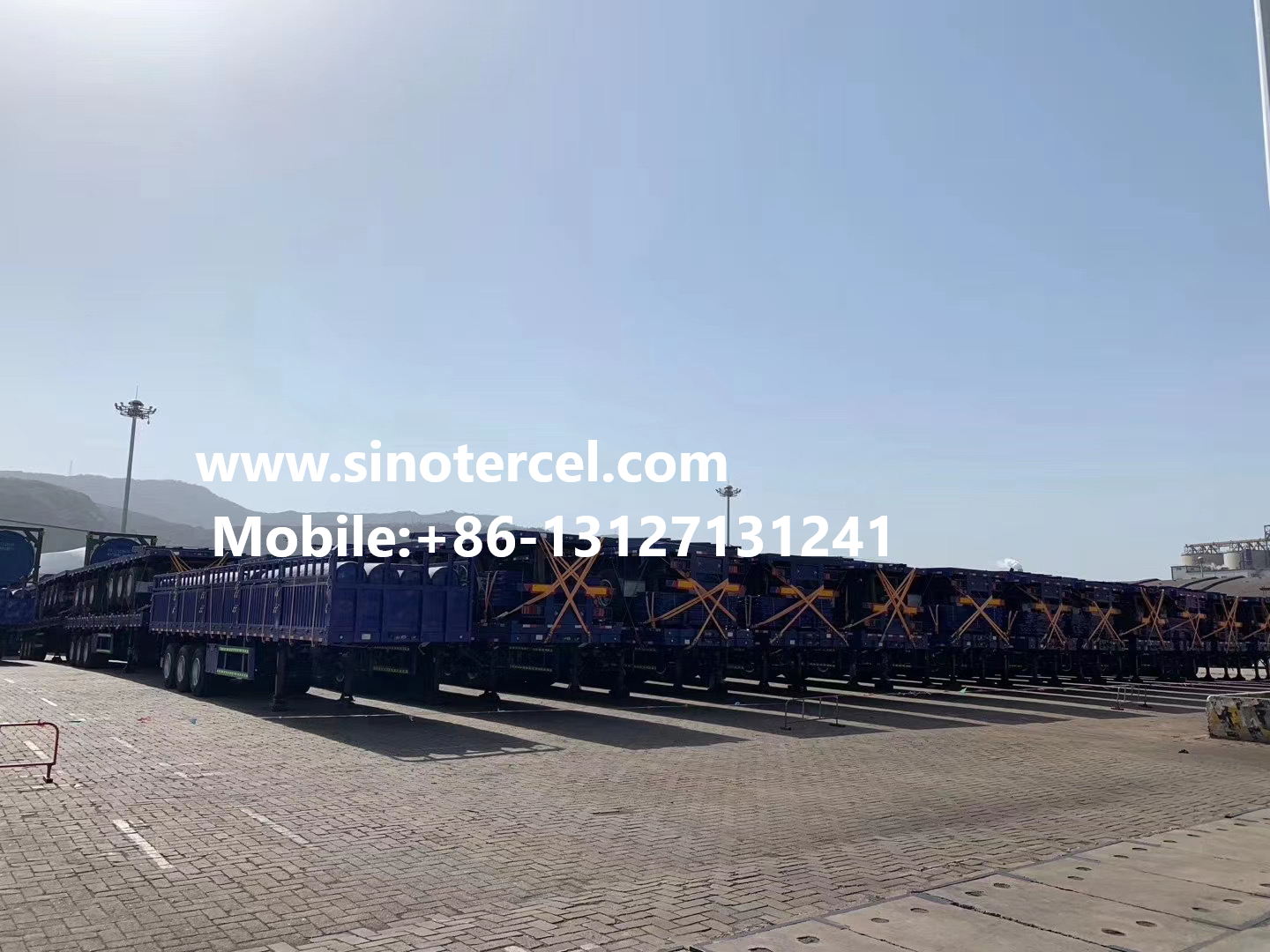 Buy cheap 3 Axles Flat Bed Semi Trailer With Anti Rust Chassis Surface 30-50Tons from wholesalers