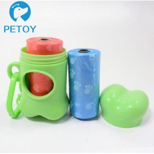 Buy cheap Small Convenient  Biodegradable Poop Bags With Dispenser And Leash Clip from wholesalers