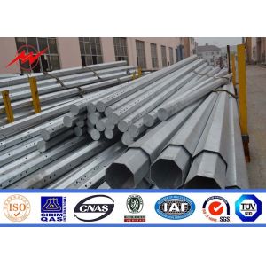 Buy cheap FRP Electrical Galvanized Steel Pole 9M With Hot Dip Galvanization from wholesalers