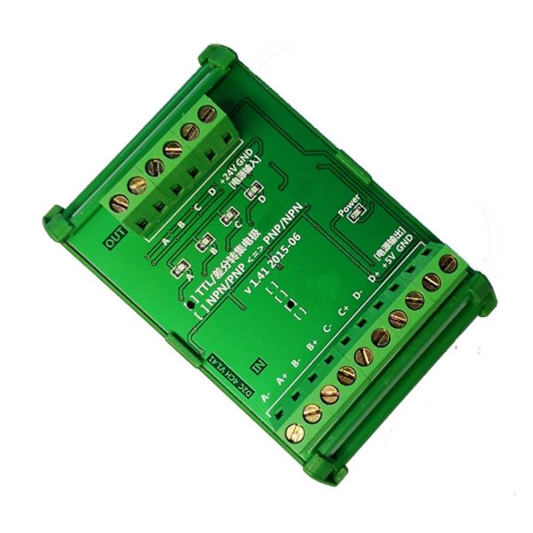 Buy cheap Converter DC24V 4 Ways Servo Encoder Differential 5V TTL to Collector 24V HTL Signals from wholesalers