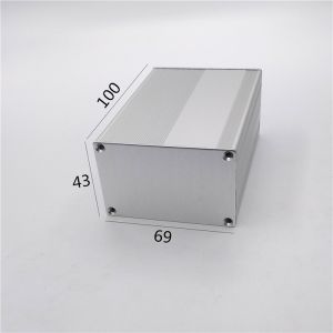 China 69*43*100mm Divided Body  Sandblasting Aluminum Extrusion Enclosure on sale