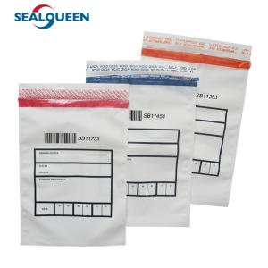 Buy cheap Clear Security Custom Plastic Tamper Evident Bag Money Security Seal from wholesalers