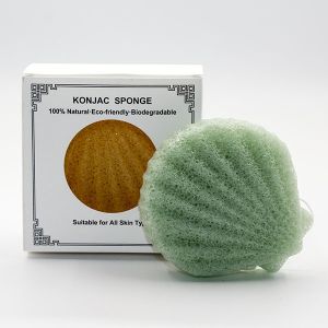Buy cheap Shell Shape Baby Charcoal Konjac Sponge Biodegradable from wholesalers