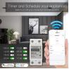 Buy cheap Glomarket Wifi Tuya/Smart Life App Remote Control Smart Circuit Protector Relay Device Switch Breaker Energy Meter from wholesalers