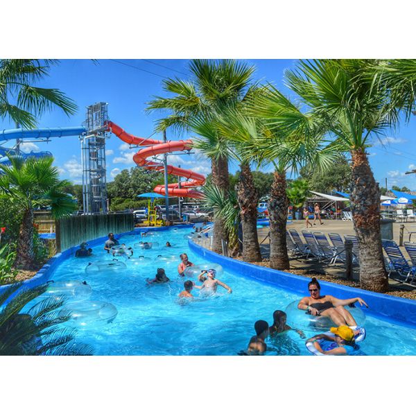 Buy cheap Galvanized Steel Lazy River Water Park Red / Yellow / Green Customized from wholesalers