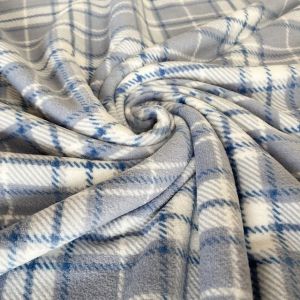 Buy cheap Polyester Classic Plaid Printed Super Soft Fabric For Shoes Clothes Pillowslip from wholesalers