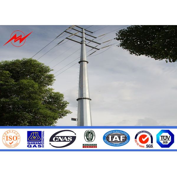 Quality 14m africa bitumen electrical power pole for power transmission for sale