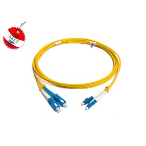 Buy cheap Ф3.0mm, Ф2.0mm, Ф0.9mm 1, 2, 3 meter or customized SC - LC - DX SM MM OM3 Fiber Optic Patch Cord from wholesalers