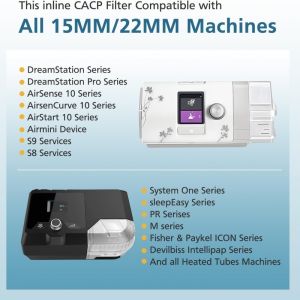 Buy cheap Universal CPAP Inline Filter for CPAP and BiPAP Machines, Compatible with ResMed & Dreamstation Size 22mm & 25mm CPAP Tube from wholesalers