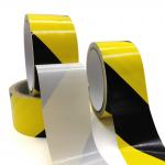Buy cheap Single Sided Yellow Black 300um Self Adhesive Hazard Tape from wholesalers