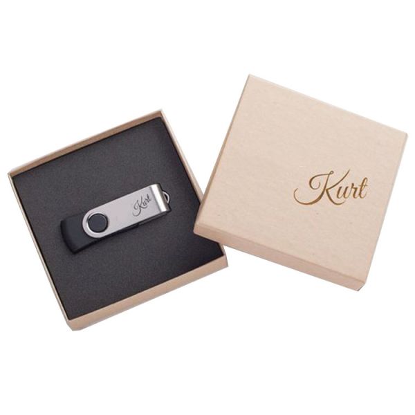 Buy cheap Custom Logo Printing Empty Cardboard Usb Flash Drive Presentation Box from wholesalers