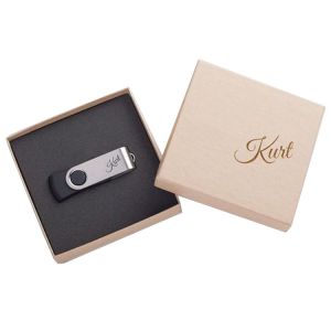 Buy cheap Custom Logo Printing Empty Cardboard Usb Flash Drive Presentation Box from wholesalers