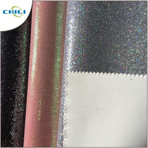 Buy cheap Wholesale New Design Pu Rexine Mesh Glitter Fabric Price product