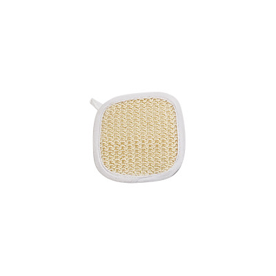 Quality 10x10 cm Natural Sisal Bath Scrubber Square Body Exfoliating Pad for sale