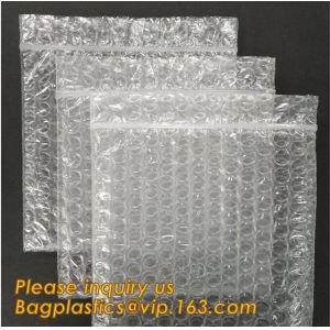 Buy cheap Reclosable Reusable Packing Bubblemetallic glossy holographic cosmetic packing Zip lockkk bubble pouch slider zipper bubble from wholesalers