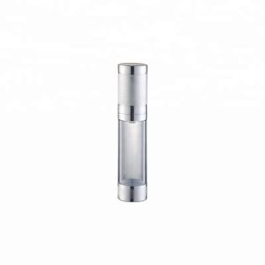 China Recycled Airless Cosmetic Containers Clean Sliver Durable Press Series on sale
