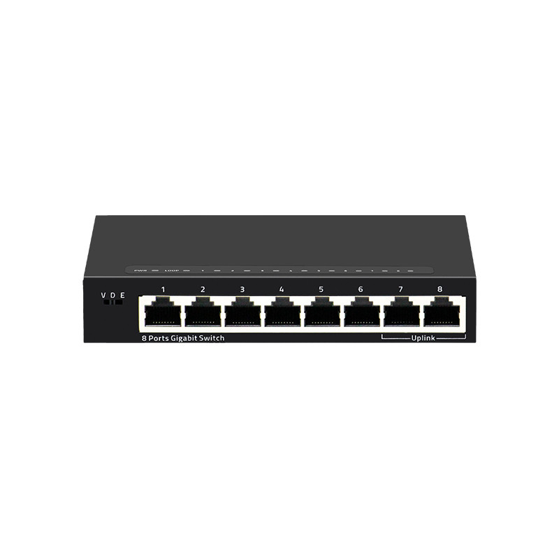 Buy cheap 8-Port Gigabit Ethernet Network Switch with PoE QoS SNMP VLAN Functions FCC Certified and 10G Capacity Stackable Hub from wholesalers