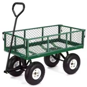 Buy cheap Dumping Garden Wagon Cart With Pneumatic Wheels And Mesh Structure Versatile from wholesalers