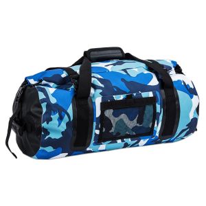 Buy cheap Multifunctional Water Resistant Duffel Bag Blue Large Capacity 45L Cylinder product