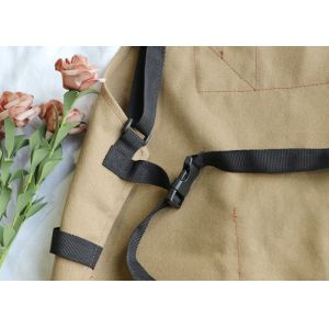 Buy cheap Brown Canvas Garden Tool Apron Adjustable Strap With 10 Pockets Custom size from wholesalers