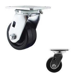 Buy cheap Hard 100mm Diameter High Temperature Caster Wheels With Roller Bearing from wholesalers