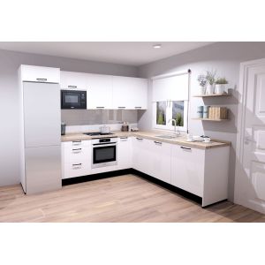 Buy cheap Melamine Finish Modern Modular Kitchen Cabinet L Shape Design from wholesalers