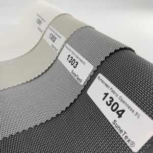 Polyester PVC Sunscreen Jacquard Horizontal Roller Blinds Curtain Fabric