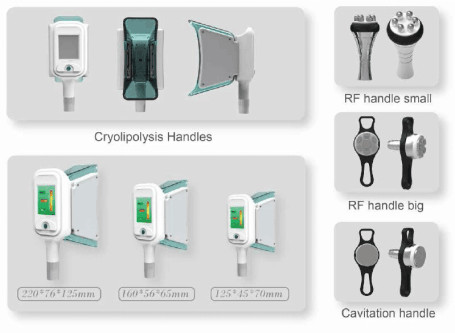 Buy cheap 5 handles Cryolipolysis+Cavitation+RF Multifunction Machine(you can do the whole body slimming and body rejuvenation) from wholesalers