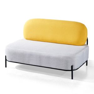 Buy cheap Single Table Fabric Reception Room Wood sofa 76*76*72cm from wholesalers