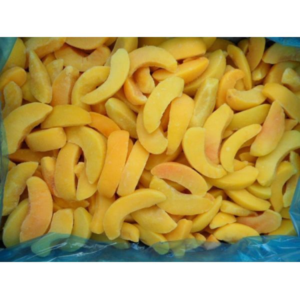 Quality BRC New Crop 1/8 Cut IQF Frozen Peach Slices for sale